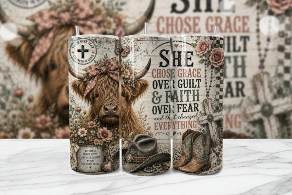 Download Grace over Guilt Highland Cow Wrap PNG - Highland cow wrap Collection