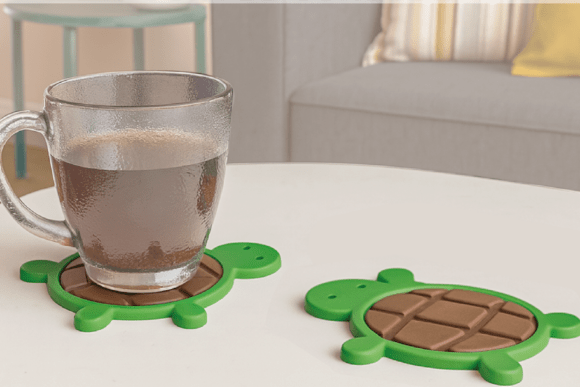 Download Turtle Coaster STL, Adorable Cup Holder - Premium Resources